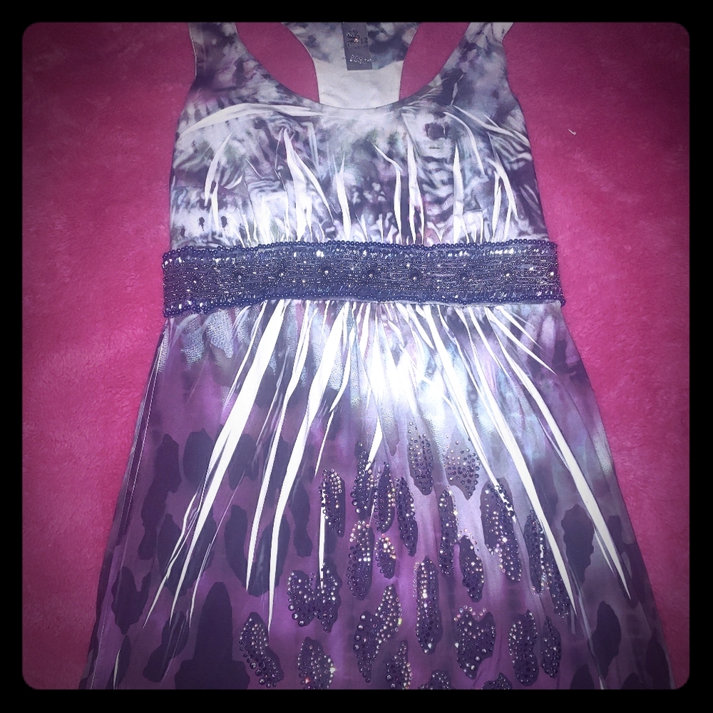 Blinged & Beaded Leopard Dress